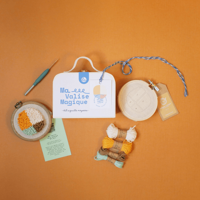 Kit Punch Needle Ma Valise Magique ✨ | Aiguille moyenne réglable