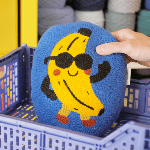 Mini coussin déco | Banane Bonjour