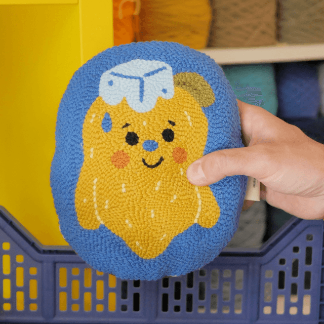 Mini coussin déco | Citron Glacé
