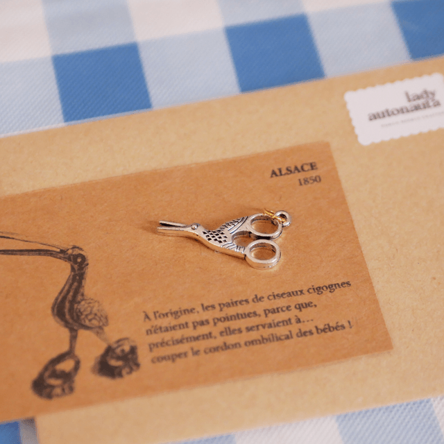 Pendentif Ciseaux Cigogne