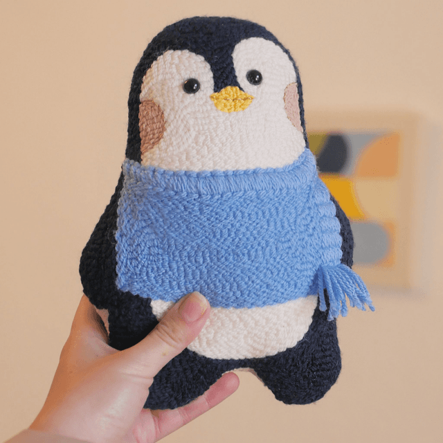 Mini doudou déco | Un p&#039;tit penguin d&#039;hiver