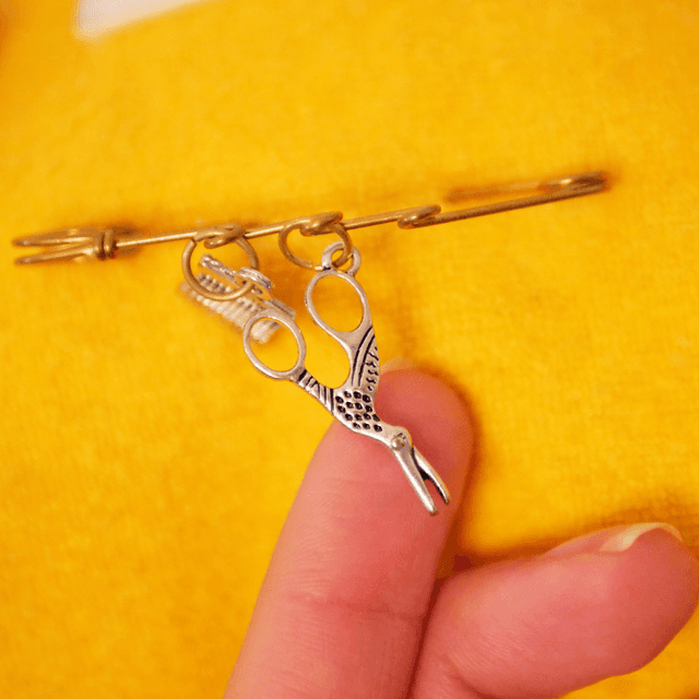 Pendentif Ciseaux Cigogne